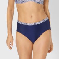 Culotte haute de bain Midi Tall Summer Waves Marine Triumph