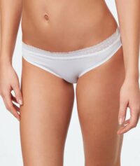 Culotte micro et dentelle - PURE FIT® - Blanc - Femme - Etam