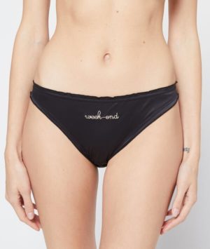 Culotte satinée 'week-end' - FRENCHY SHINE  - Noir - Femme - Etam