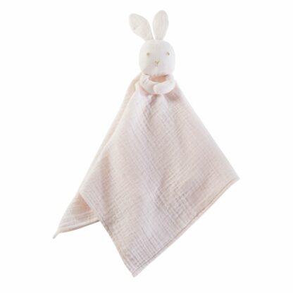 Doudou bébé lapin en coton rose Maisons du Monde