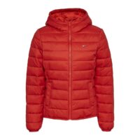 Doudoune à capuche zippée Rouge Tommy Jeans