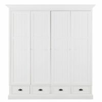 Dressing 4 portes 4 tiroirs blanc Newport Maisons du Monde