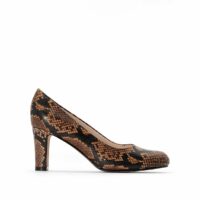 Escarpins à talon esprit python Python Beige Anne weyburn