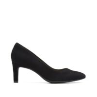 Escarpins cuir suède Calla Rose Noir Clarks