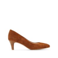 Escarpins cuir velours Dabi Cognac JONAK