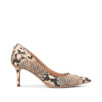 Escarpins en cuir talon aiguille motif python Python/Chocolat Lauren Ralph Lauren