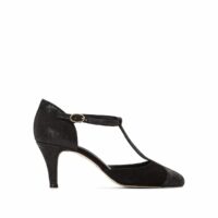 Escarpins salomés cuir Noir JONAK