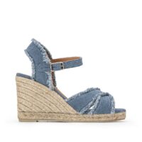 Espadrilles à talon compensé BROMELIA Denim Bleu CASTANER