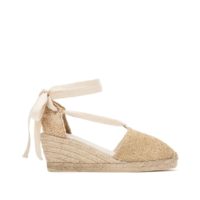 Espadrilles à talon compensé et lien à nouer Doré LA REDOUTE COLLECTIONS