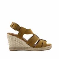 Espadrilles compensées SYBILLE Noir ou Camel ANAKI