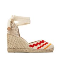 Espadrilles compensées fantaisie  CRABY Ecru CASTANER