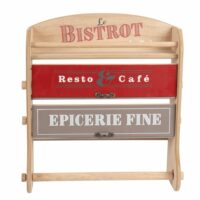 Etagère à essuie-tout tricolore imprimée avec 2 tiroirs 33x26 Maisons du Monde