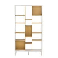 Étagère déstructurée bicolore 15 cases Kara Maisons du Monde