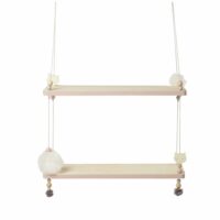 Etagère en paulownia et corde bicolore Maisons du Monde