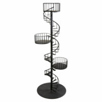 Etagère escalier spirale en métal noir Maisons du Monde