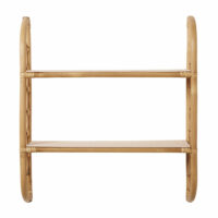 Etagère murale en bambou et rotin bicolore Maisons du Monde