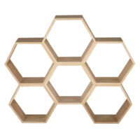 Etagère nid d'abeille en chêne Maisons du Monde