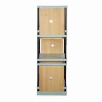 Etagère tabourets éco-conçue bicolore et métal noir Coloc & Cie Maisons du Monde