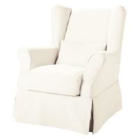 Fauteuil à housser blanc Cottage Maisons du Monde