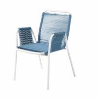 Fauteuil de jardin en résine bleue Alcazar Maisons du Monde