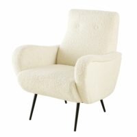 Fauteuil effet peau de mouton Polux Maisons du Monde