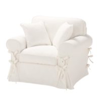 Fauteuil en coton ivoire Butterfly Maisons du Monde