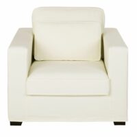 Fauteuil en coton ivoire Milano Maisons du Monde