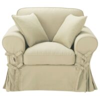 Fauteuil en coton mastic Butterfly Maisons du Monde