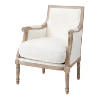 Fauteuil en lin ivoire Casanova Maisons du Monde