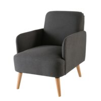 Fauteuil gris anthracite Honey Maisons du Monde