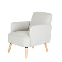 Fauteuil gris clair Honey Maisons du Monde