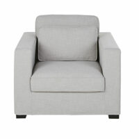 Fauteuil gris clair Milano Maisons du Monde