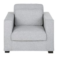 Fauteuil gris clair chiné Milano Maisons du Monde