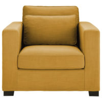 Fauteuil jaune moutarde Milano Maisons du Monde