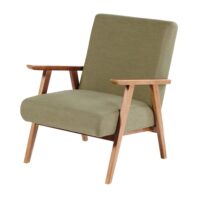 Fauteuil vintage vert kaki Hermann Maisons du Monde