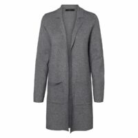 Gilet long sans fermeture Gris;Noir;Camel Vero Moda