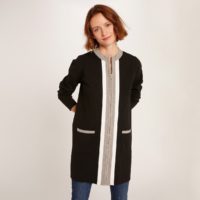 Gilet long zippé