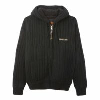 Gilet zippé à capuche doublé sherpa PL DUNCAN Noir - Gris Anthracite Schott