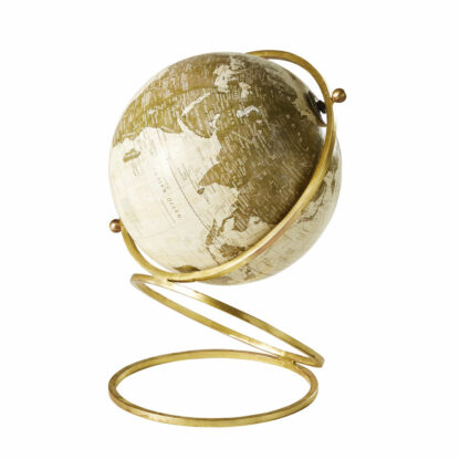 Globe terrestre carte du monde en métal doré Maisons du Monde