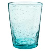 Gobelet en verre bullé bleu MINT Maisons du Monde