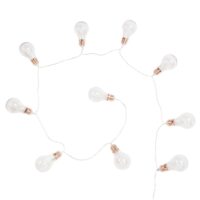 Guirlande lumineuse 10 LED ampoules cuivrées L210 Maisons du Monde