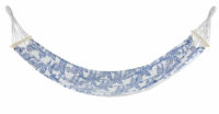 Hamac en coton imprimé blanc et bleu Maisons du Monde