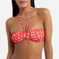 Haut de maillot de bain bandeau à pois Imprimé Pois Rouge LA REDOUTE COLLECTIONS