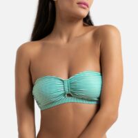 Haut de maillot de bain bandeau rayé Rayé Blanc/Vert;Rayé Blanc/Bleu LA REDOUTE COLLECTIONS