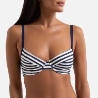 Haut de maillot de bain emboîtant rayé Imprimé Rayures LA REDOUTE COLLECTIONS