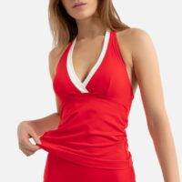 Haut de maillot de bain tankini Rouge/Ivoire;Bleu Marine/Ivoire;Noir/Ivoire LA REDOUTE COLLECTIONS