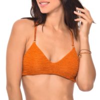 Haut de maillot de bain triangle Sapin;Paprika banana moon