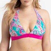 Haut de maillot de bain triangle imprimé cachemire Multicolore CASTALUNA