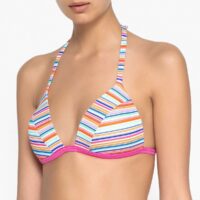 Haut de maillot de bain triangle push-up rayé Multicolore LA REDOUTE COLLECTIONS