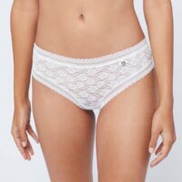 Hipster dentelle florale - ENVIEUSE  - Blanc - Femme - Etam